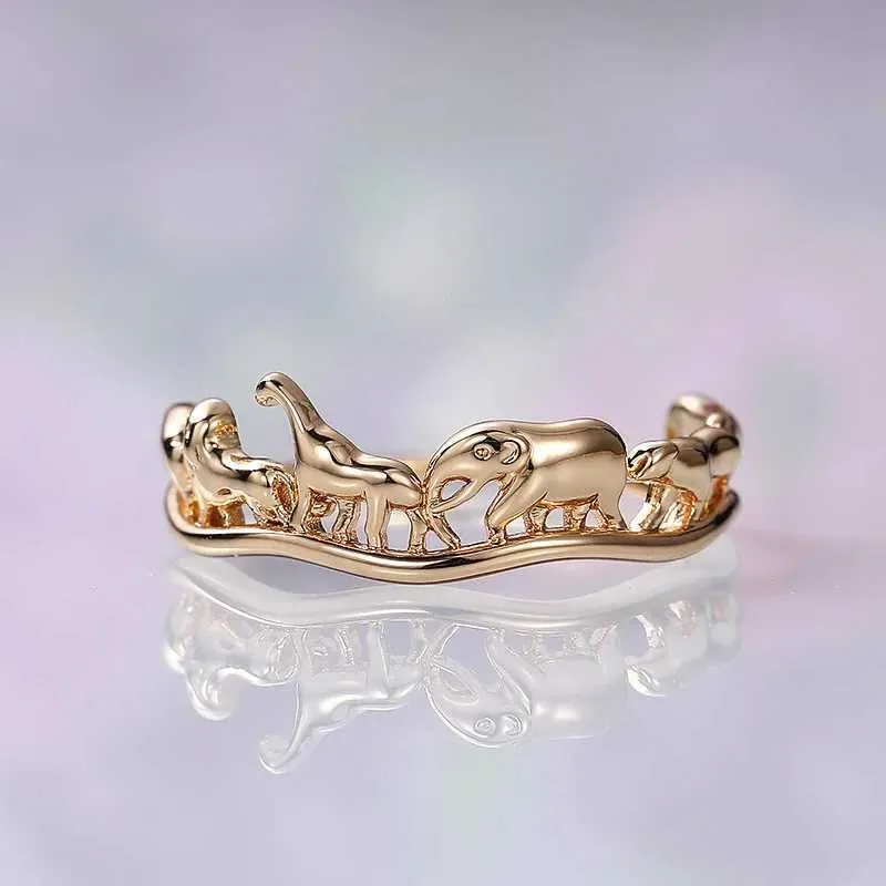 Anneaux de mariage Animal Creative Ring Womens Tempérament Tempérament Lumière Luxury Style Femme Anneaux Anneaux Unique