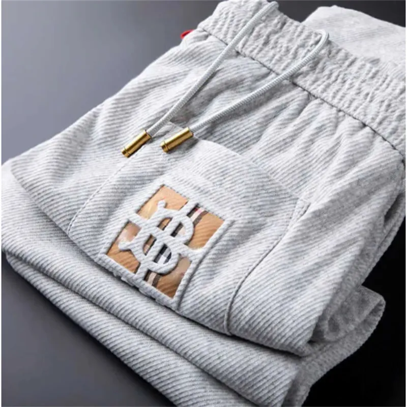 Bby mens casual Pants tb embroidery trousers burb designer pants business Suit pantses Loose sweatpants 4xl 5xl