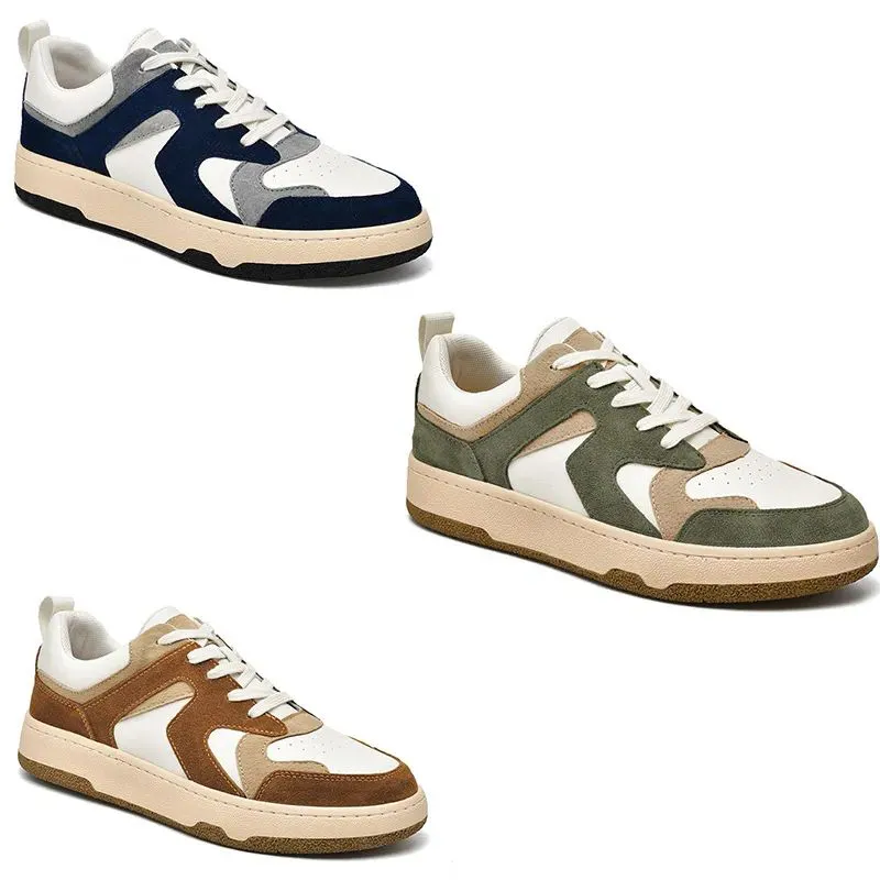 2024 hete casual schoenen groen zwart wit bruin blauw heren ademende athleisure klassieke sneakers maat 38-44 gai