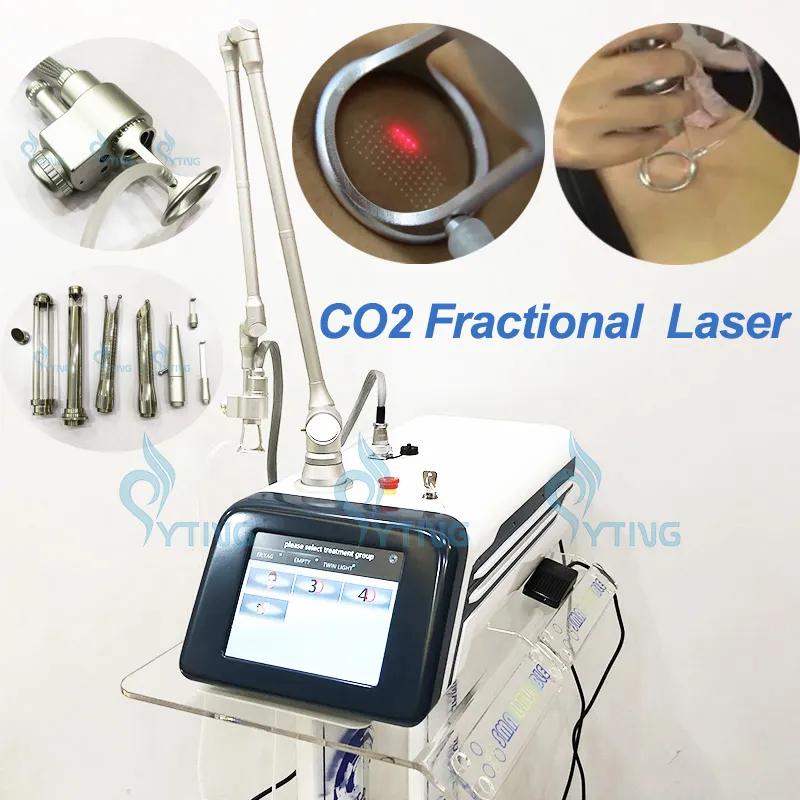 10600 nm CO2 Fractionnel Machine laser Laser Skin Resurfaçage Stend-Mark Traitement de la cicatrice acné Élimination du vagin de serrage