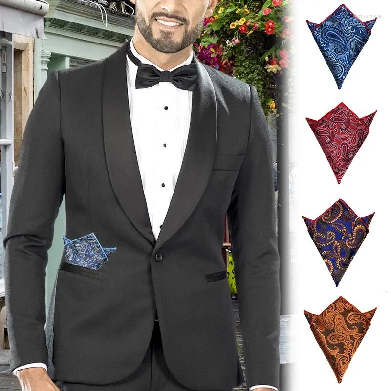 Bow Ties Floral Flown Kieszonkowy Square Red Blue Mężczyzn Mężczyznę Poliester Hankie Womenmen Casual Party Gift Tuxedo Bowtie Akcesoria