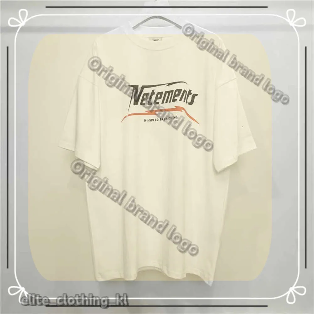 Men's T-shirts High Quality Vetements Fashion T-shirt Men Unicorn Vetements Women T Shirts Slightly Oversize VTM Short Sleeve Men Clothing 396