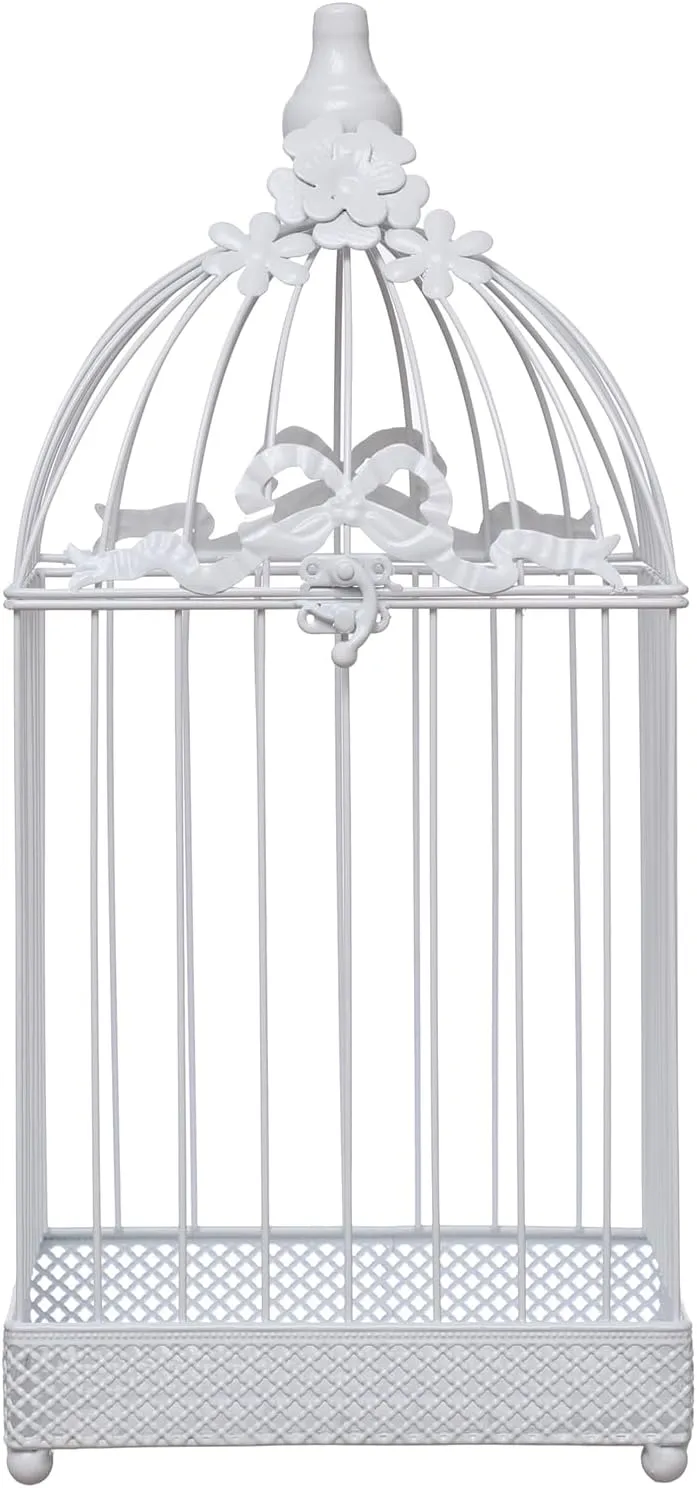 Fresh Look at Elegant White Decorative Bird Cage On Stand