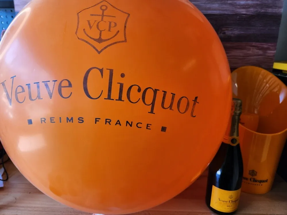 10 Veuve-clicquot 오렌지 풍선 XL 크기 새로운