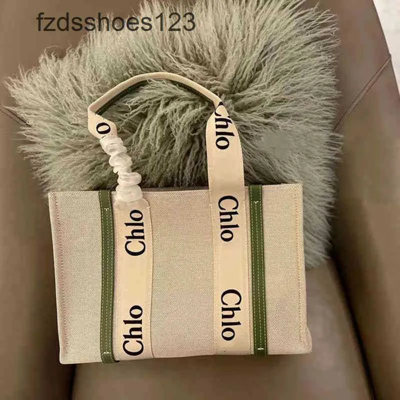 Leisure 2024 Cloee Letter Designer Bags Canvas Japanse Woody ToSes Tote bedrukte tas zomer winkelen grote capaciteit mode ver mux4