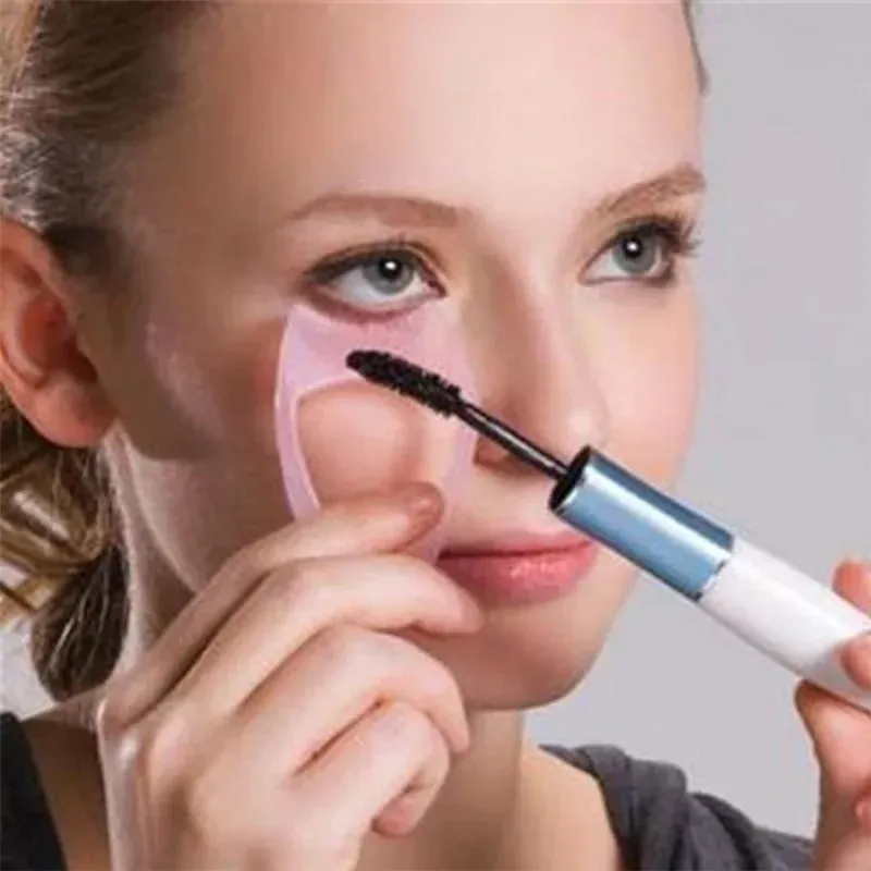 3 in 1 Make -up Mascara Shield Guard Eye Wimpern Mascara Applikator Kamm Wimpern Hülle Make -up -Pinsel -Lockenkosmetikwerkzeuge