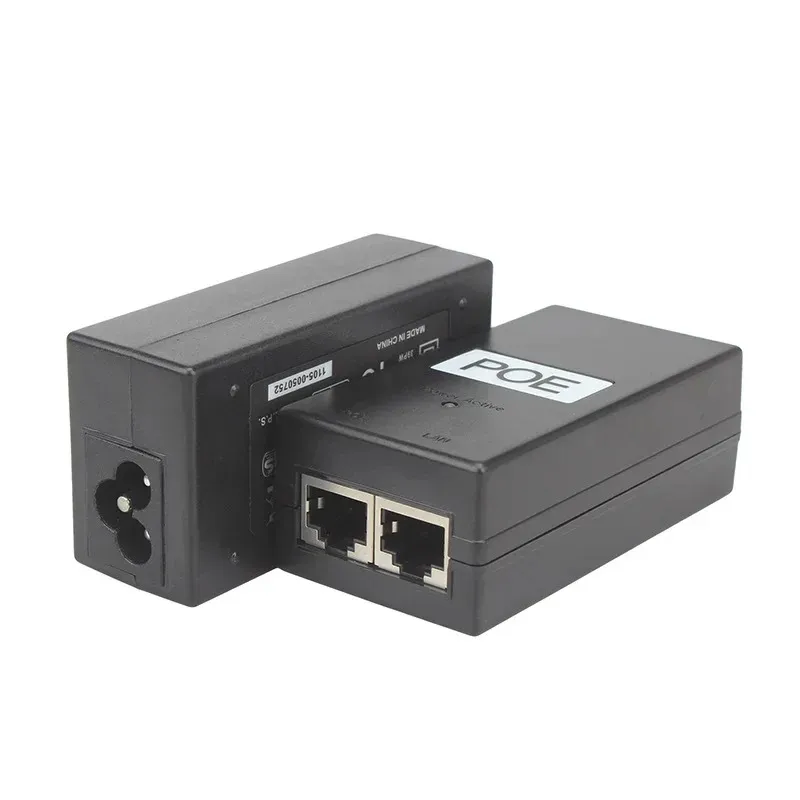 24V / 48V 0,5A / 1A Bureau de bureau POE Power Injecteur Ethernet Adaptateur de surveillance CCTV pour l'alimentation de la caméra IP