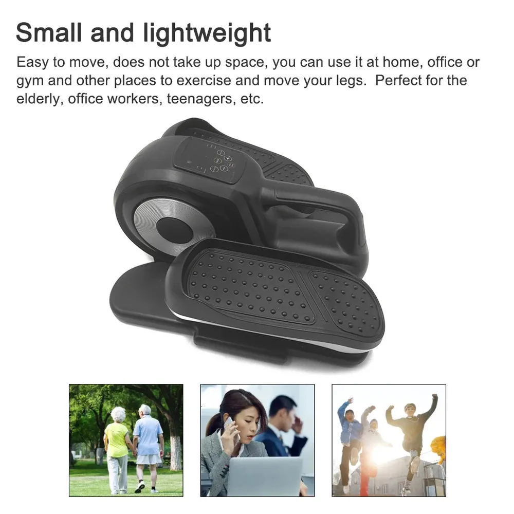 Under Desk Elliptical Machine Electric Pedal Bike Exerciser Trainer Home/Office