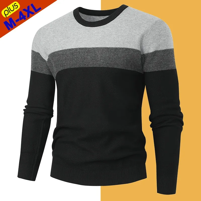 Sweaters Free Ship Men Sweater Pullover Soft Autumn Fashion Slim Sweater Jersey Male Knitwear Winter Jumper Tops Man Sweatshirt Plus Size