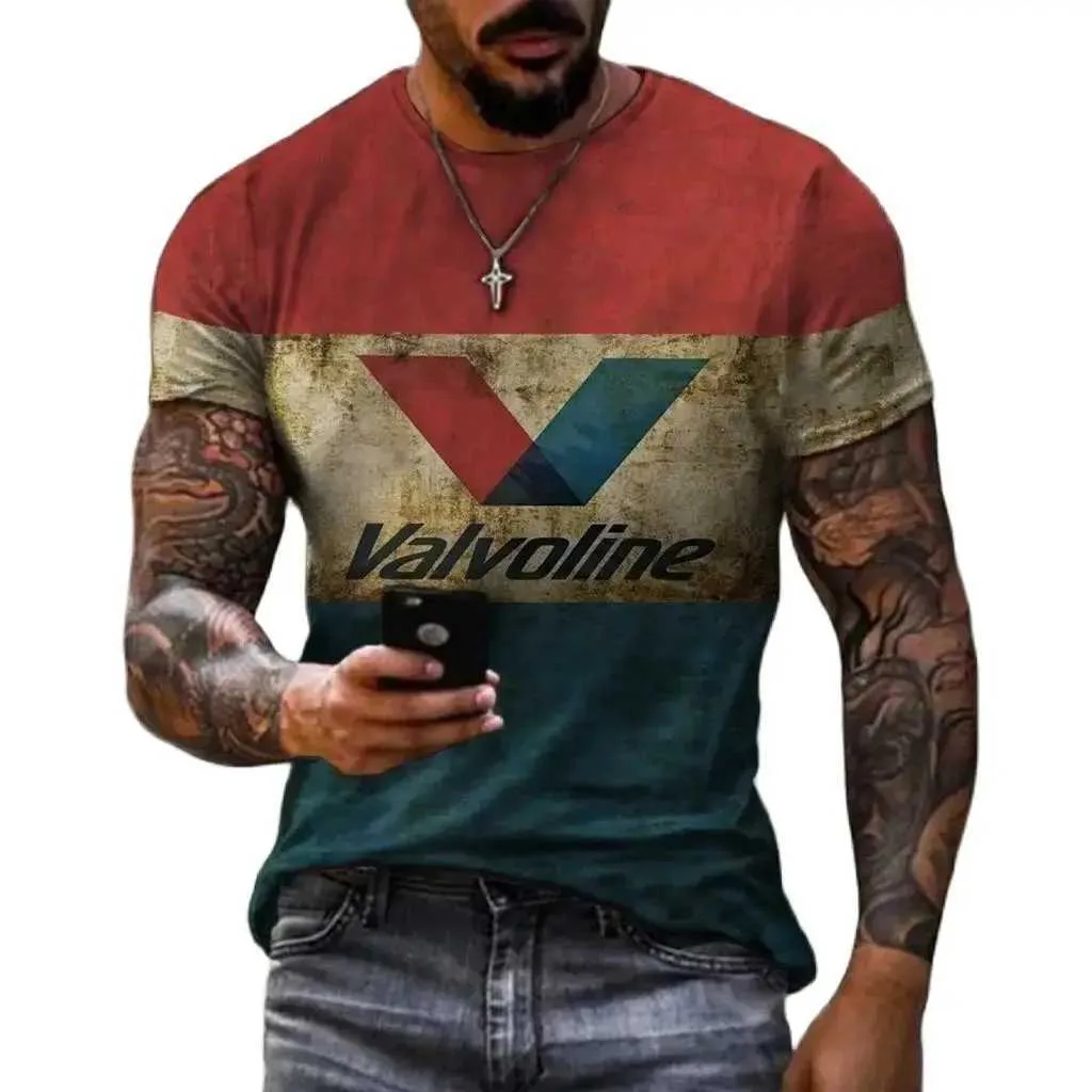Camisetas masculinas de verão novo gráfico casual curta camiseta para homens de grande tamanho Strtwear 3D Impressão digital Tampe grande TS para masculino T240425