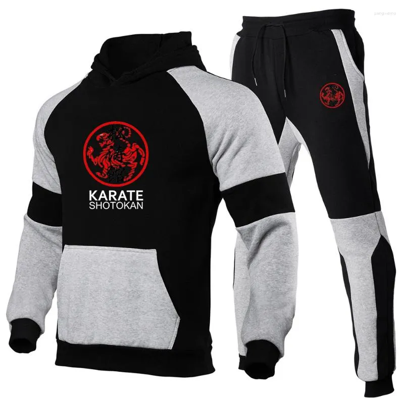 Tracce maschile 2024 Sokan Karate Fashion Spring Autumn Men Feltness abbigliamento Fitness che gestisce Sports Sports Manys Many Sort di sport set