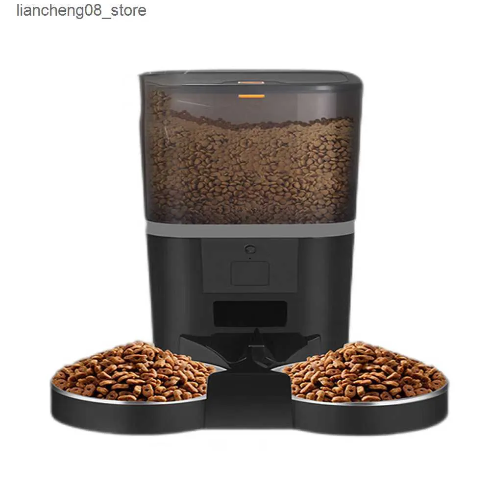 Dog Automatic Feeders 4L 5V USB automatic application intelligent pet dog dry food timer with camera video used for remote of cat and bowls L240910