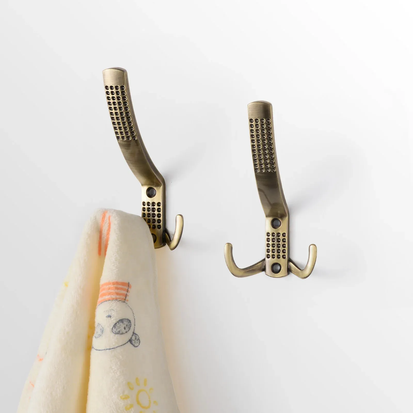 Sarihosy Bronze Wall Hooks Coat Bathroom Kirthin Retro Hook Home多機能創造的な装飾240428