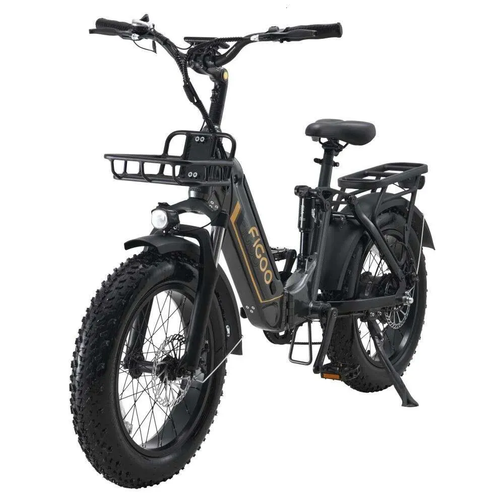 Figoo City 1000W 48V15AH Fat Tire Bike pliable à haute vitesse 45 km / h Bicycle électrique pour hommes et femmes