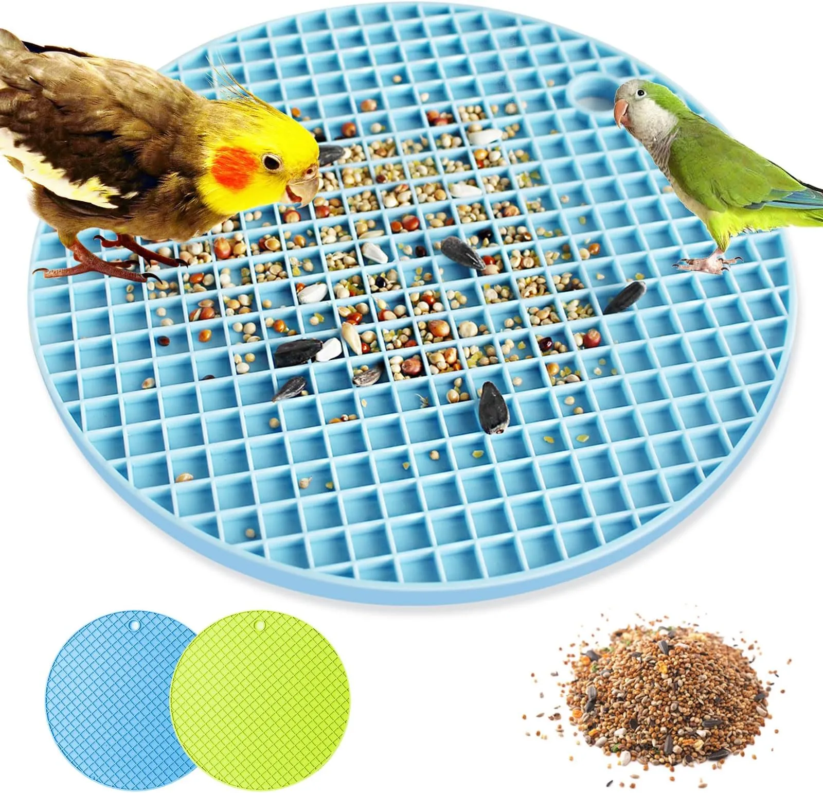 thumbnail image 2 of 2-Pack Wooden Bird Foraging Toys For Small Birds: Interactive Puzzle Toys For Parakeets, Budgies, And Conures 2 of 6