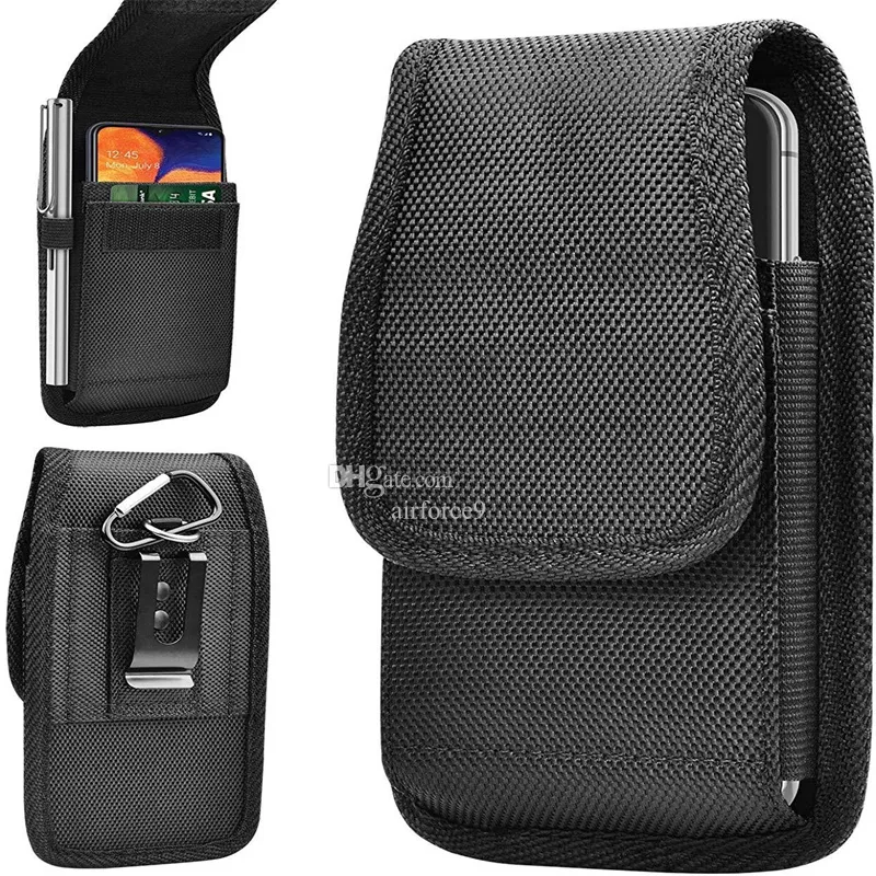 Bolsas de telefone de clipe de cinto universal Casos de coldre para iPhone 15 14 11 12 Pro Max Max Samsung Card Bolsa Oxford Cover Bag ao ar livre viagens para caminhada de camping saco de celulares