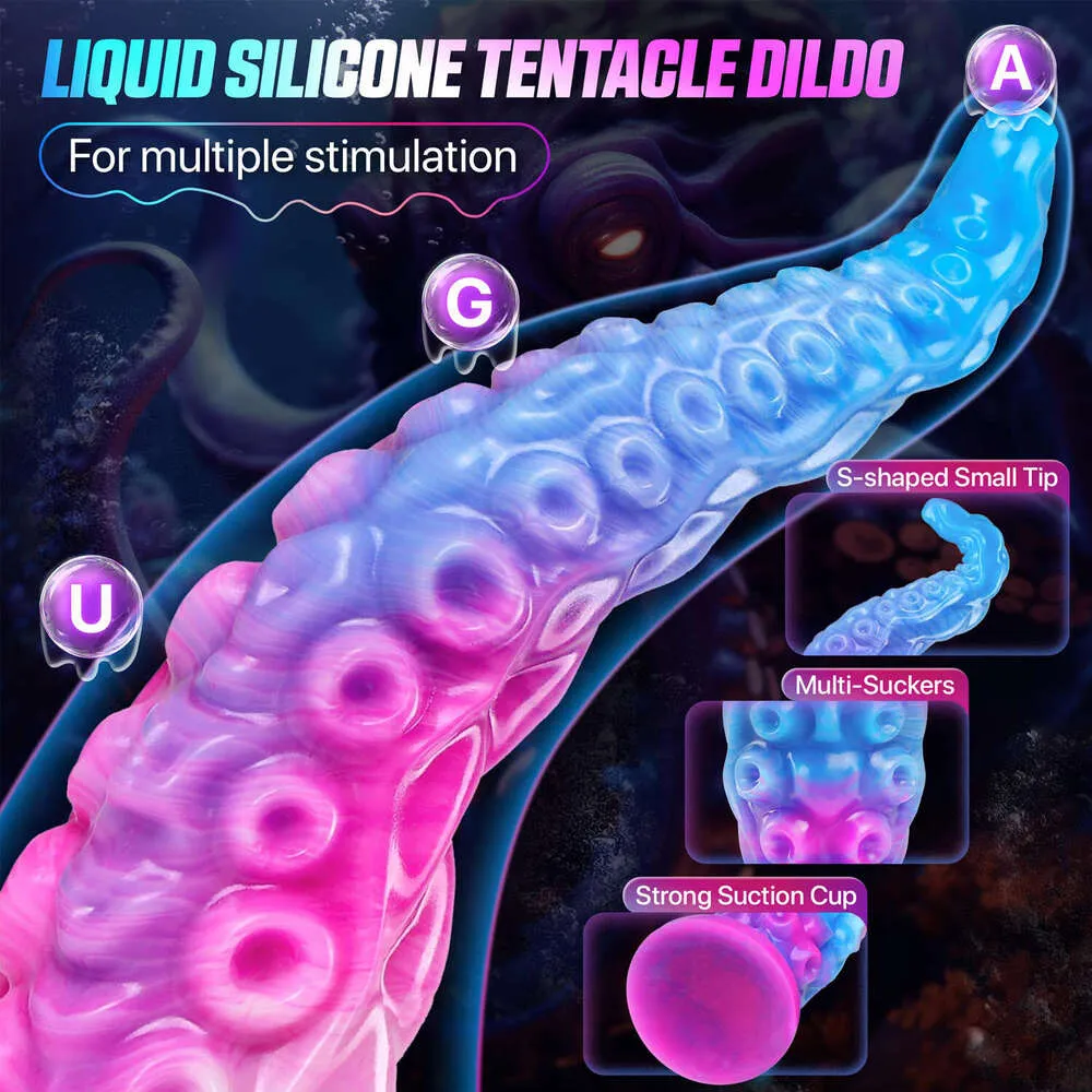 Tintenfisch Tentakel Dildo Silikon Monster Butt Plug... Von 17,7 €