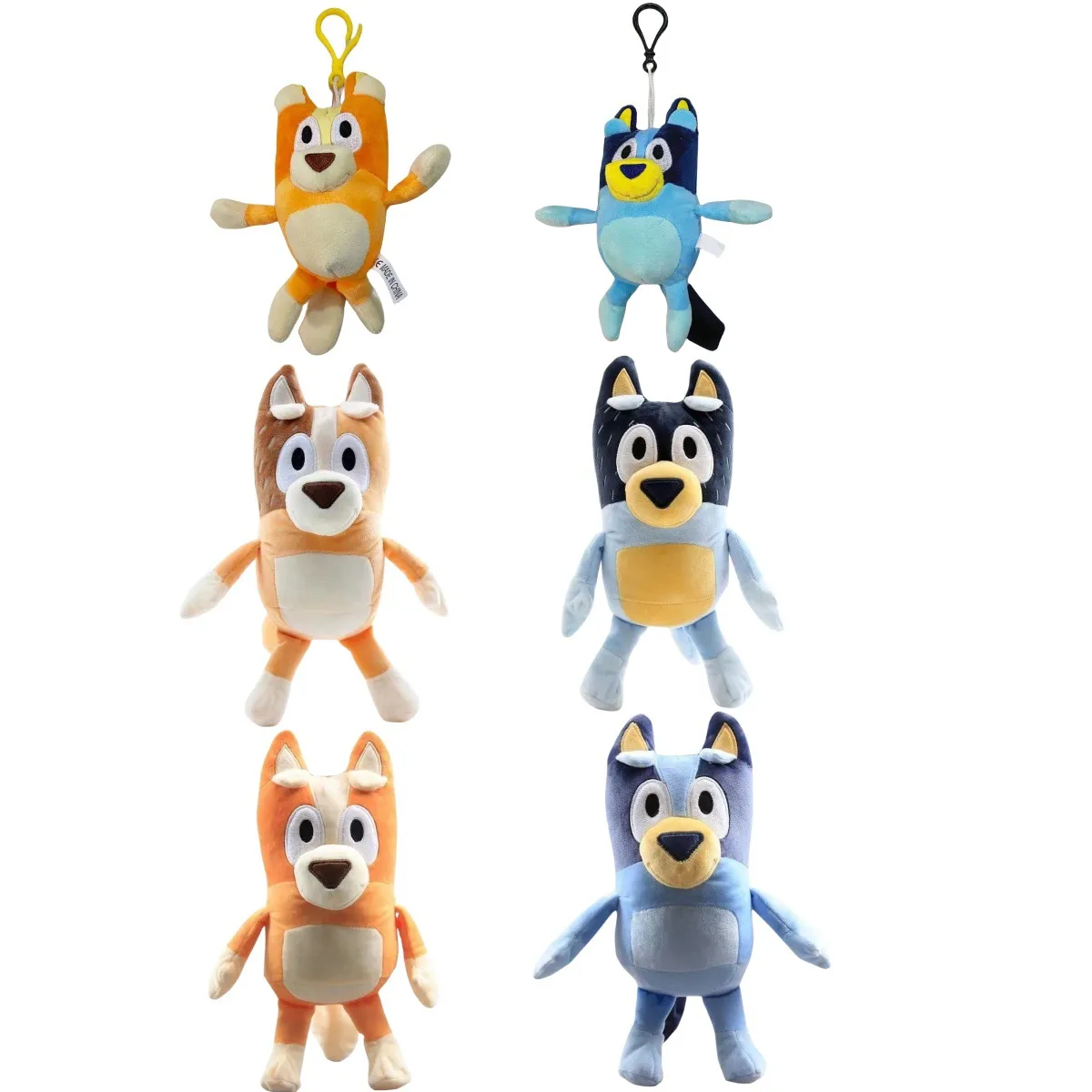 28cm 블루 가족 소프트 장난감 가와이 개 박제 장난감 물건 인형 애니메이션 그림 자동차 방 아이 장난감 인형 생일 선물