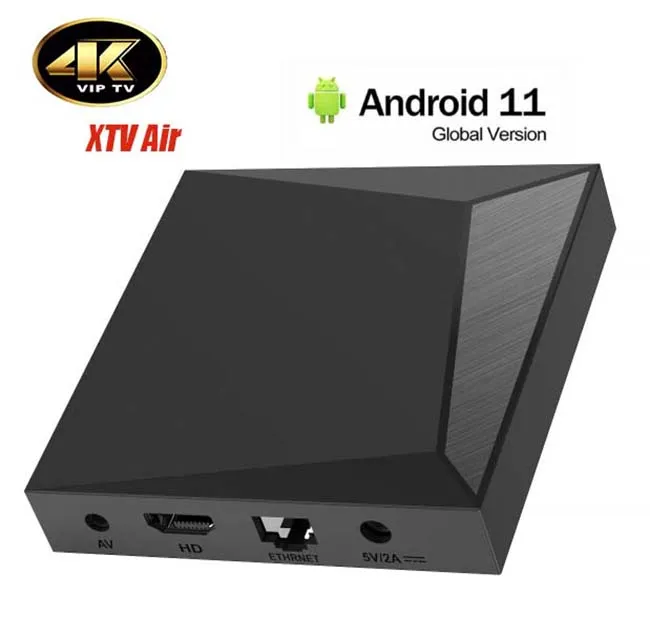 Gratis test 4K XTV Air TV Box Android BT Remote Control 2.4G/5G Set Top Box OTT