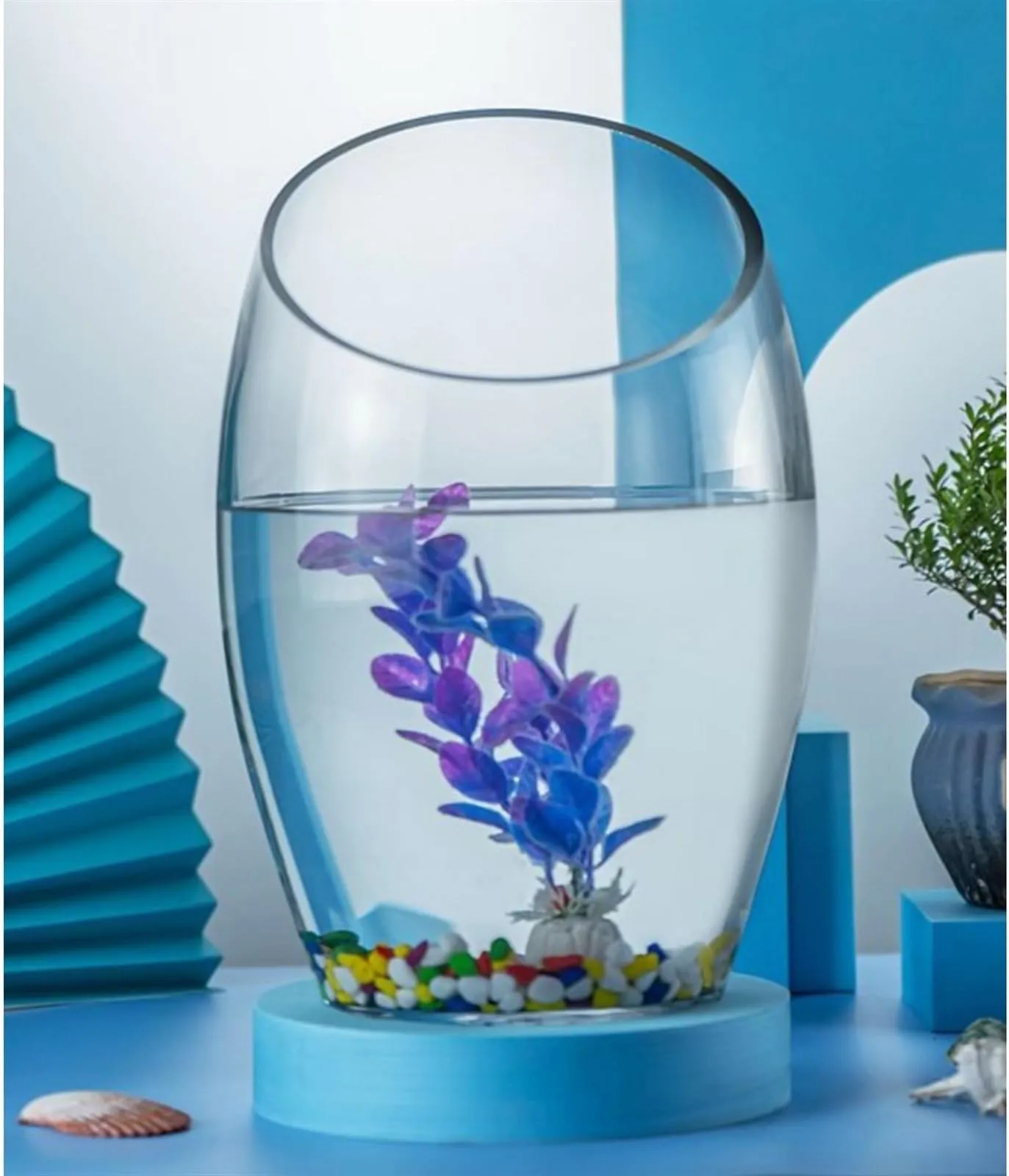 Transparent Glass Fish Tank: Multi-Purpose Aquarium for Goldfish,  Hydroponics \u0026 Decor - Shop Now! from Dhgate Feeder - price 86.63, image size:1373x1600