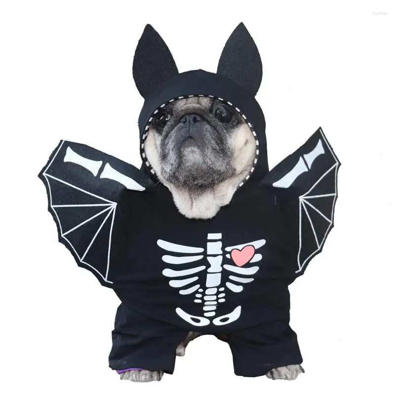 Vestuário para cães, trajes de transformação de morcego de pet halloween traje de cosplay vestir roupas roupas pó suprimentos para cães gatos