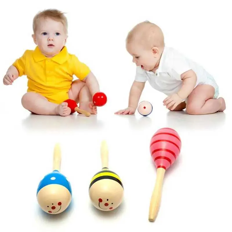 Baby Bath Toys Baby Wooden Sand Sable Hammer Wireless Instrument Toys Early Education Tool Race Musical Music Musical Instrument Percussion Cadeaux pour garçons