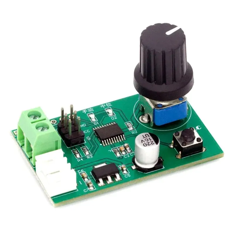 MG995 MG996 SG90 Dual Channel Servos Adjustable Knob Serial Control Board Switch 8-Bit MCU Steering Gear Debugging Module