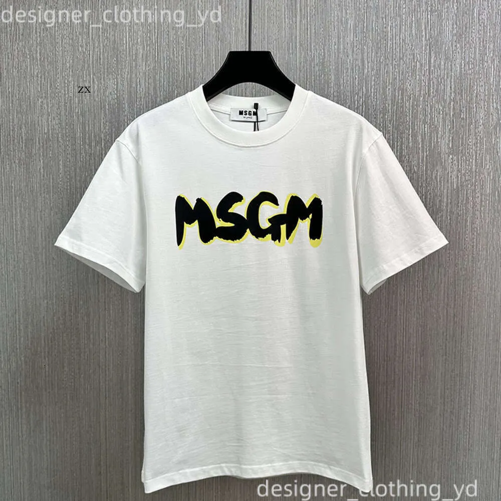 Tシャツ Msgm Shirt Designer T Shirt Man High Quality Letter Printing