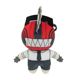 Plush Keychains Wholesale 30pcs/lot 4inch Anime Chainsaw Man Plush Toy Cute Pochita dog Stuffed Small Pendants Keychain Gifts for Children 230922