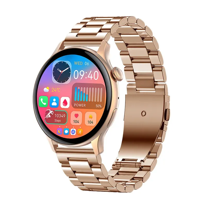 Orologi Smart Watch HK85 AMOLED 1.43 "BT Chiama Monitoraggio sanitario sempre in mostra uomini donne che monitorano lo smartwatch sport di fitness