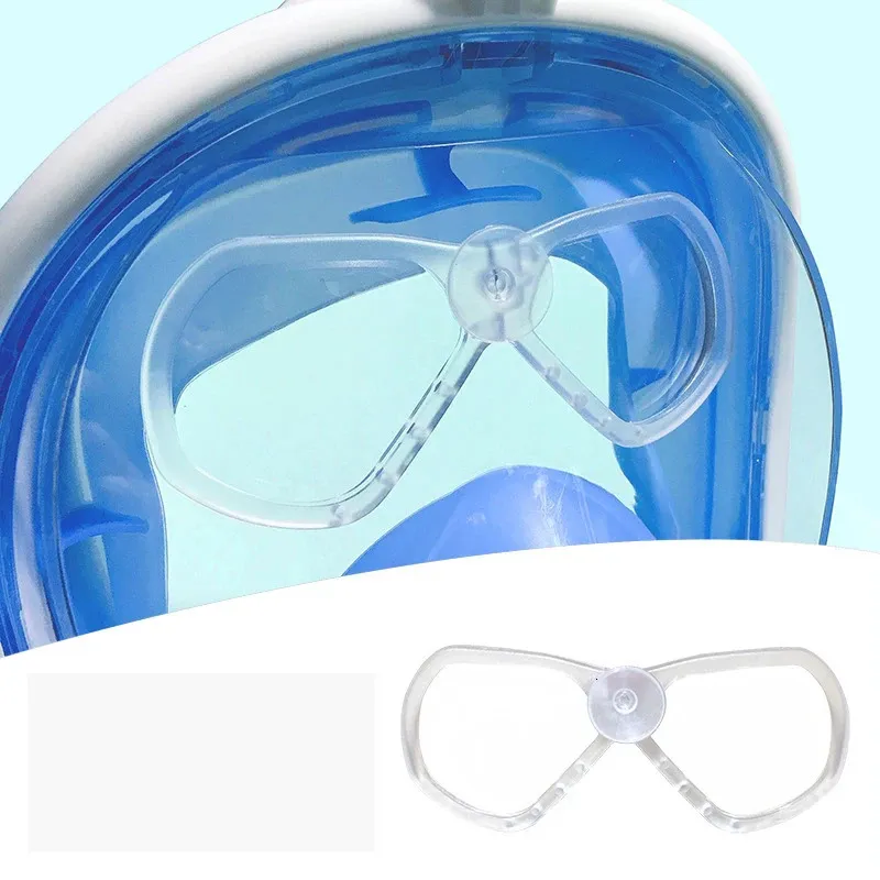 Afneembaar duikmasker bijziener lens duikuitrusting professionele zwemvoel snorkelmasker lens onder water 150 ° -600 ° optioneel 240422