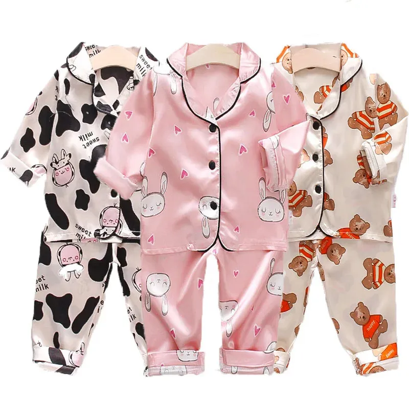 Kids Clothes Girls Sleepwear Childrens Pajamas Set for Easter Pajamas Child Boy Print Loungewear Pijama Infantil Meninas 240410