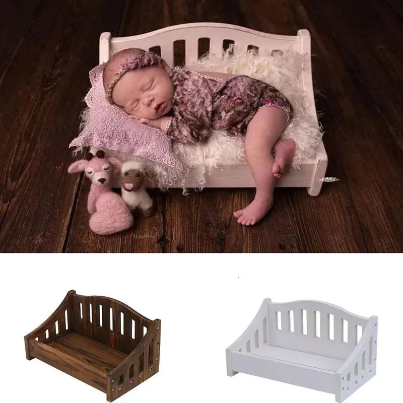 Baby Bed Born Pography Porps Chair Bed lit Posing Sits Sofa Baby Poshoot accessoires bébé accessoires nés 240416