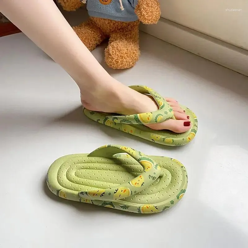 Slifor Flip infradito fuori casa in casa nera in casa sandali femminili e donne sulla spiaggia morbide scarpe kawaii sottili graziose punta aperta 39