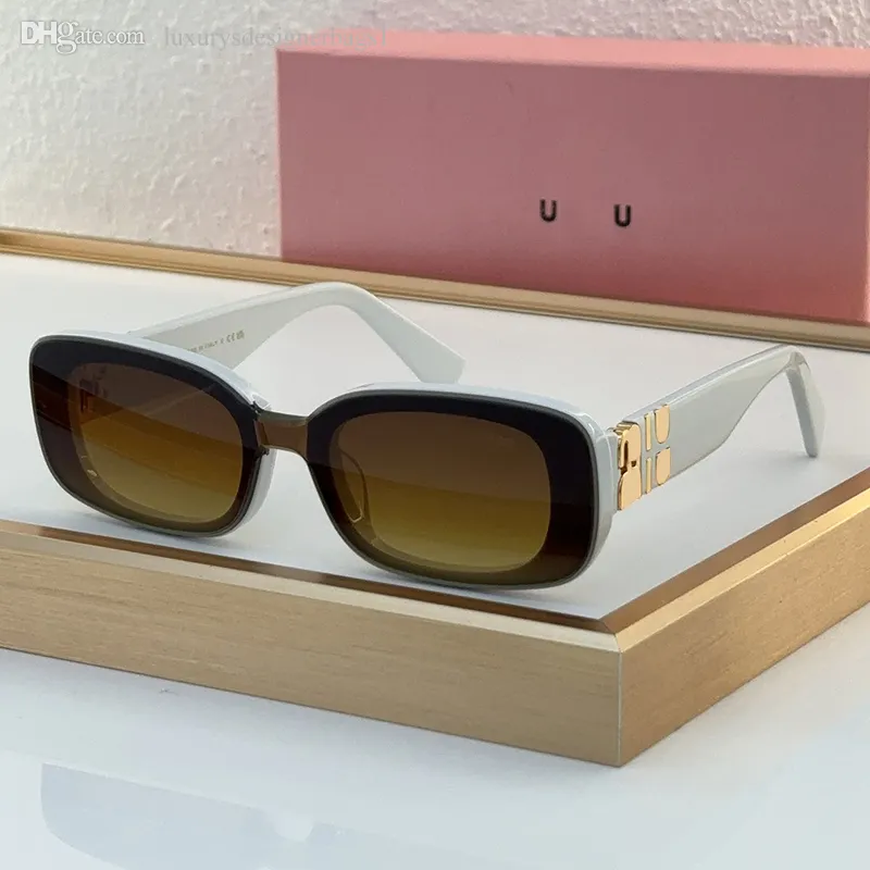 Designerskie okulary przeciwsłoneczne Mu 94AV pełna płyta okulary przeciwsłoneczne Kobieta okulary przeciwsłoneczne przeciwsłoneczne anty-UV400 Luksusowe okulary przeciwsłoneczne gogle swobodne okulary plażowe okulary przeciwsłoneczne szklanki