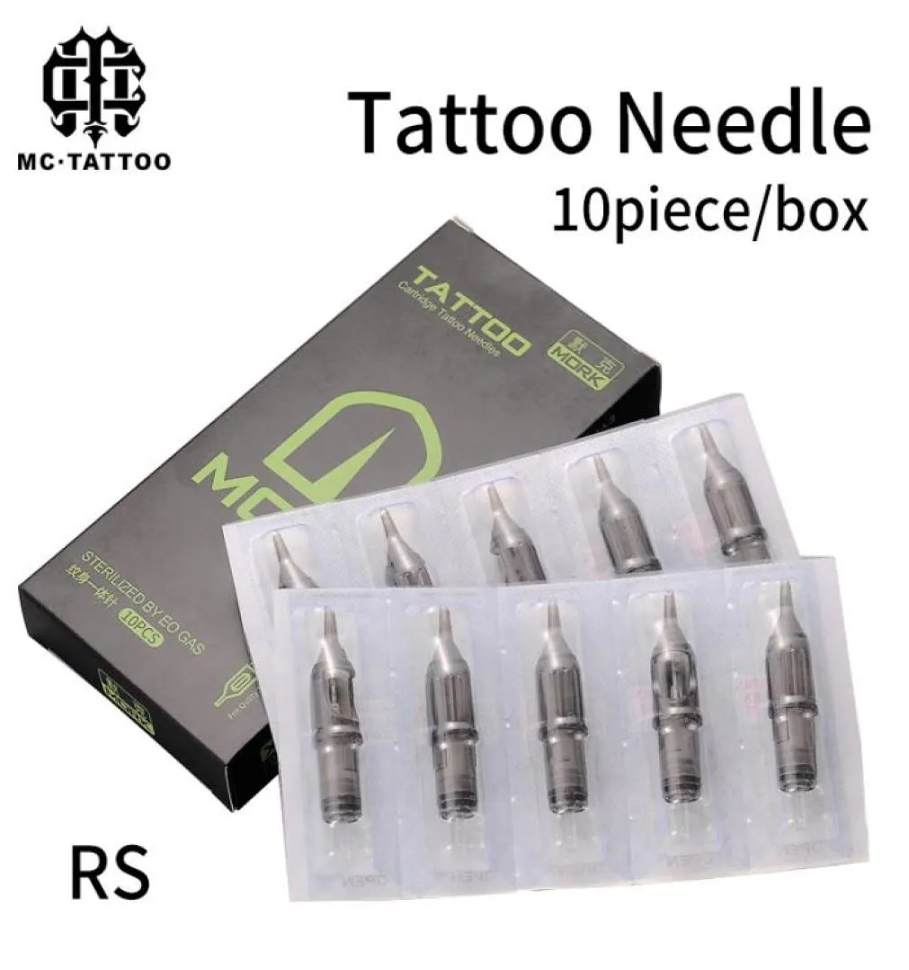 10PCS RS Sterylne igły sterylne tatuaż na tatuaże do tatuaży obrotowej maszyny długopis okrągłe sadzonki 1099458