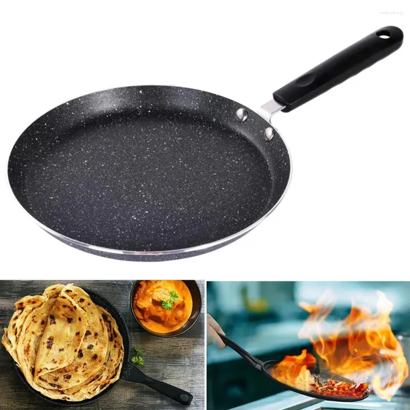 Pans Non Stick Crepe Pan 13.46 7.16 0.86 Inch Anti-scalding Handle Induction Gas Hob Electric Tawa Pancake Saucepan