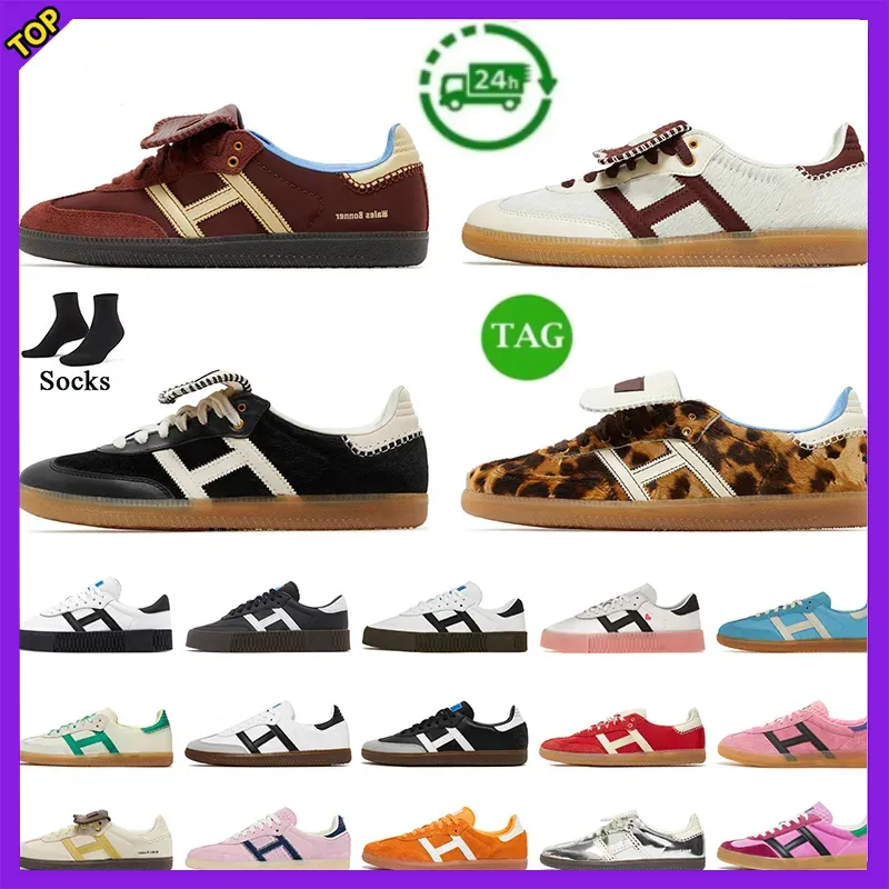 Tasarımcı Ayakkabı Leopar Baskı Galler Bonner Vintage Puff Trainer Spor ayakkabıları kaymaz dış taban moda 00s klasik erkekler kadın gündelik ayakkabılar