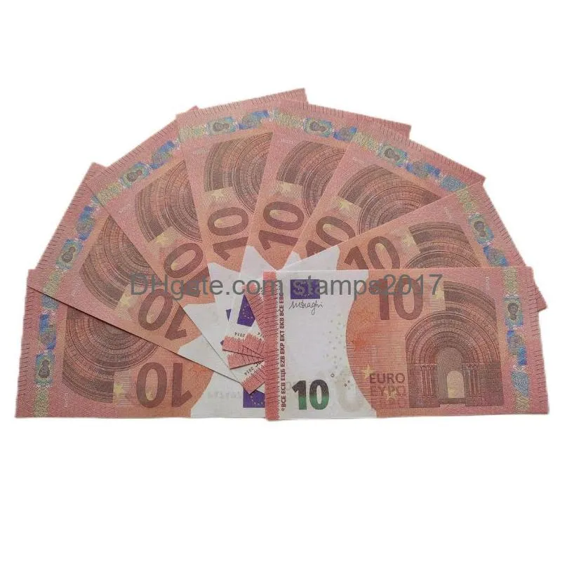 Andere feestelijke feestartikelen Groothandel prop geld Kopie 10 20 50 100 200 500 Fake Notes Faux Billet Euro Play Collection Gifts 100