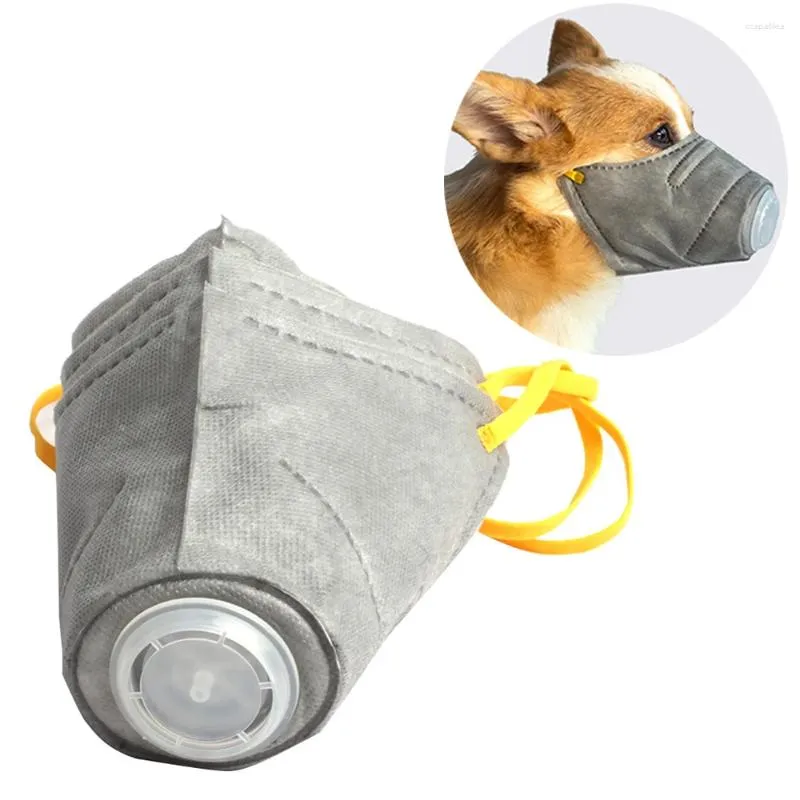 Hundkläder 3/6 st/låda mjukt ansikte Pet Mask Respiratory Cotton Mouth Filter Anti Dust Gas Pollution Mune Anti-Fog Haze Masks For Dogs