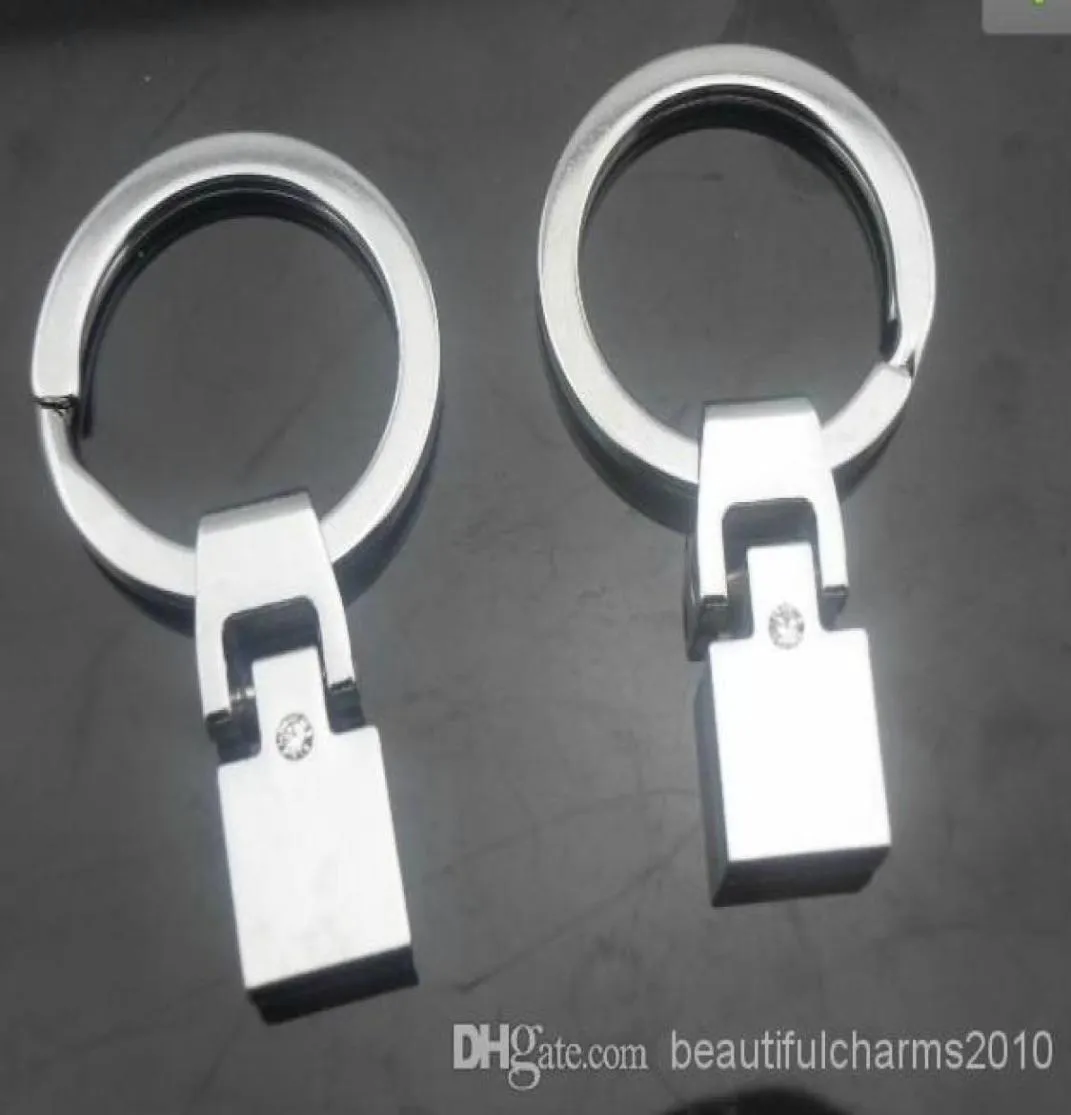 Hele 50pcSlot 8mm sleutelhanger Clasp Connector Charm Keychains Diy Accessoires passen voor 8 mm lederen riem9466810
