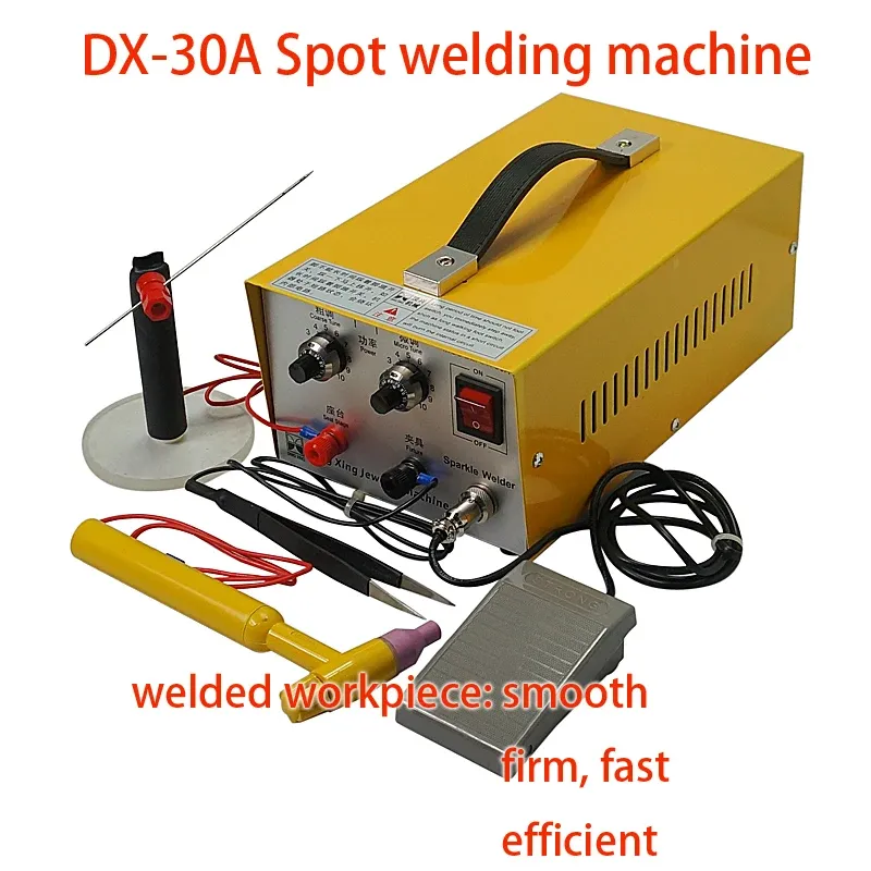 DX-30A Spot Solding Machine High Power 220V 110V para cobre de prata dourado e soldador de peça de trabalho com eficiência de ferro