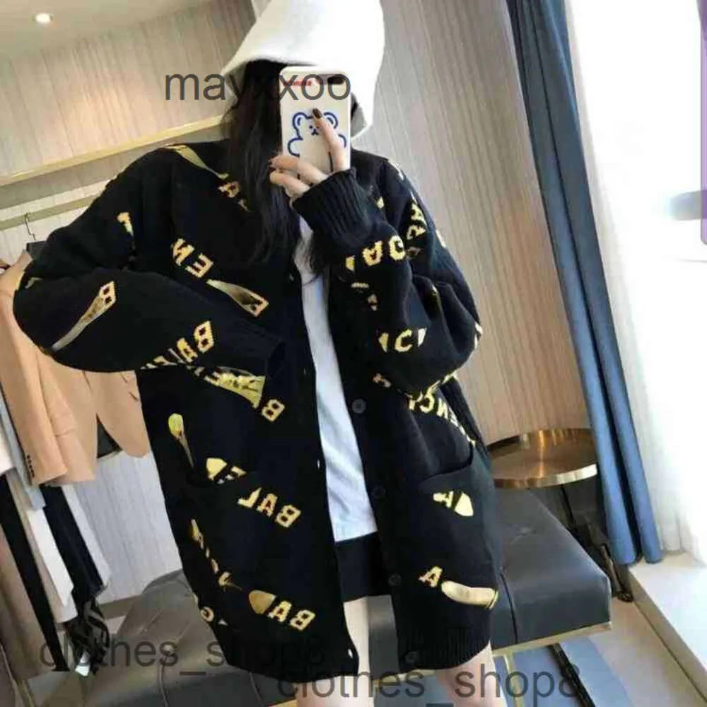 Pull pour hommes Balencgs Hoodies Femmes Pailles Paris Designer Home NOUVELLE lettre de mode Tricoter Cardigan Mabier Female Shows 182L