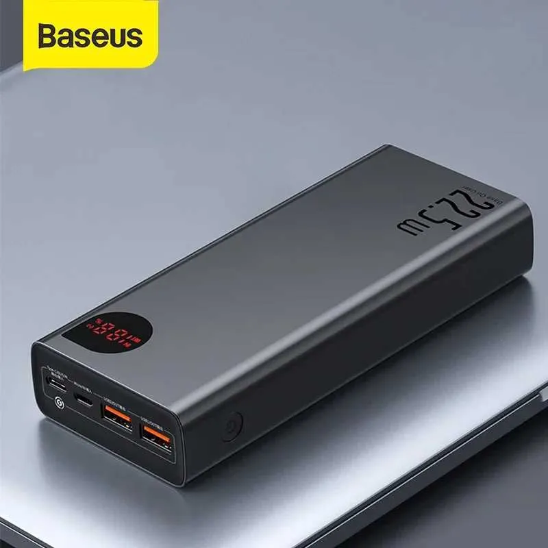 Mobiele telefoon Power Banks Baseus Power Bank 10000mah 22,5 W PD Fast Laying PowerBank draagbare externe batterij geschikt voor iPhone 14 12 13 Pro Samsung Huawei J240428