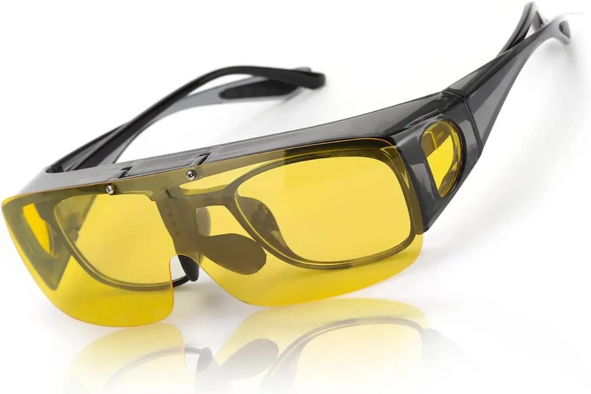 Солнцезащитные очки lvioe негабаритная посадка над очками ночное видение вождения с поляризованными линзами LN8118
