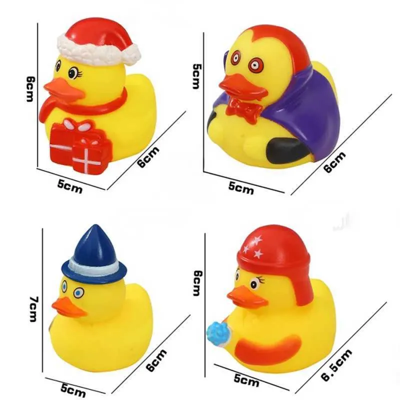 Детские игрушки для ванны детские игрушки для бассейна для бассейна для купания утки вода игра с плаванием скрипучие звуковые резиновые утки игрушки для детей подарки