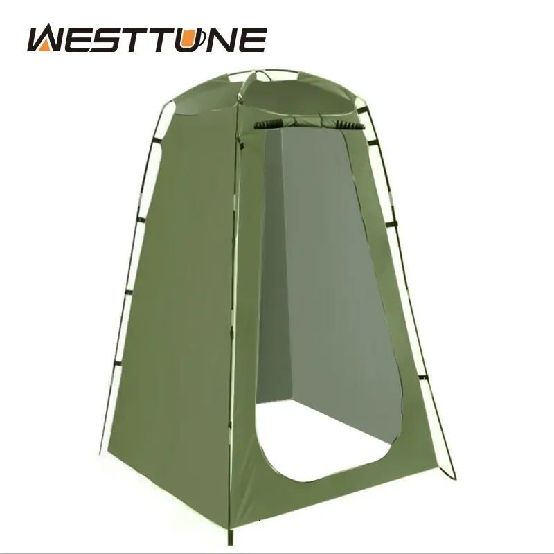 Westtune Portable Privacy Shower Tent Outdoor Waterproof Changing Room Shelter for Camping Hiking Beach Toilet Shower Bathroom 240425