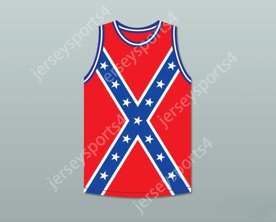 Nome Custom Name Mens Youth/Kids Southerner 63 Confederate Flag Basketball Jersey Top Top S-6xl S-6XL