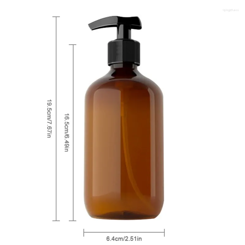 Bottiglie di stoccaggio da 500 ml taggleble bottiglia ricaricabile shampoo shampoo pulizie di favail detergente per la salute di bellezza Cosmetici di grande capacità Care della pelle di grande capacità