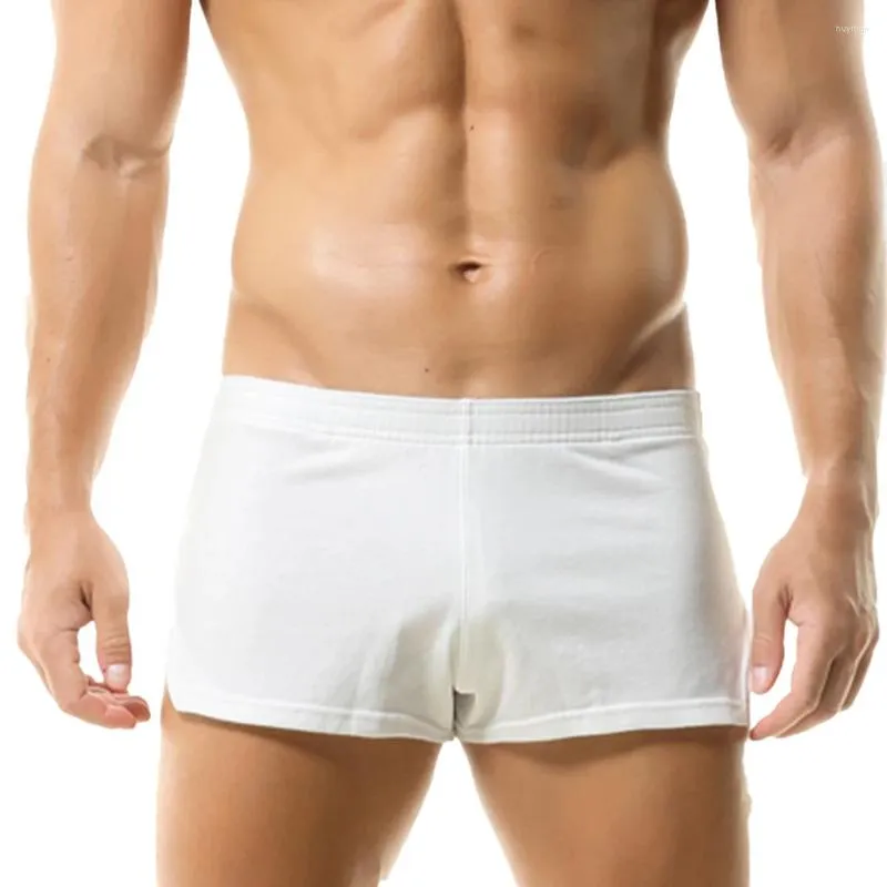 Shorts masculinos bolso calças curtas simples boxers macios sólidos esportes amarrar troncos respiráveis clássicos confortáveis